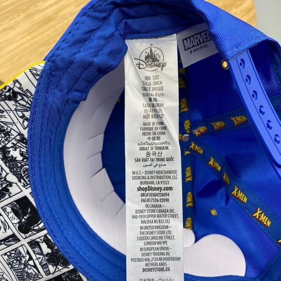X-Men Disney D23 Expo Exclusive Hat Blue Yellow 2 Pins Marvel Xavier Animated - Picture 12 of 14